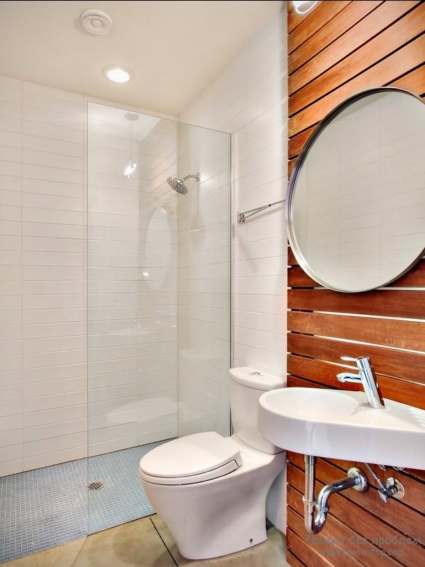 Pareti in legno in bagno