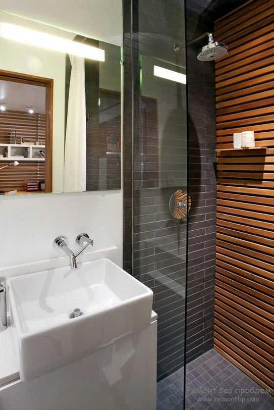 Design del bagno in legno