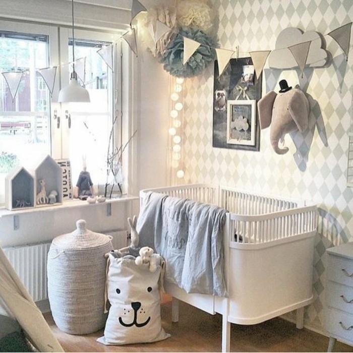 35 bebek-yatak odası-dekor-fikri-yatak-saklama-çanta-oyuncak-kutusu-güzel-duvar-dekorasyonu