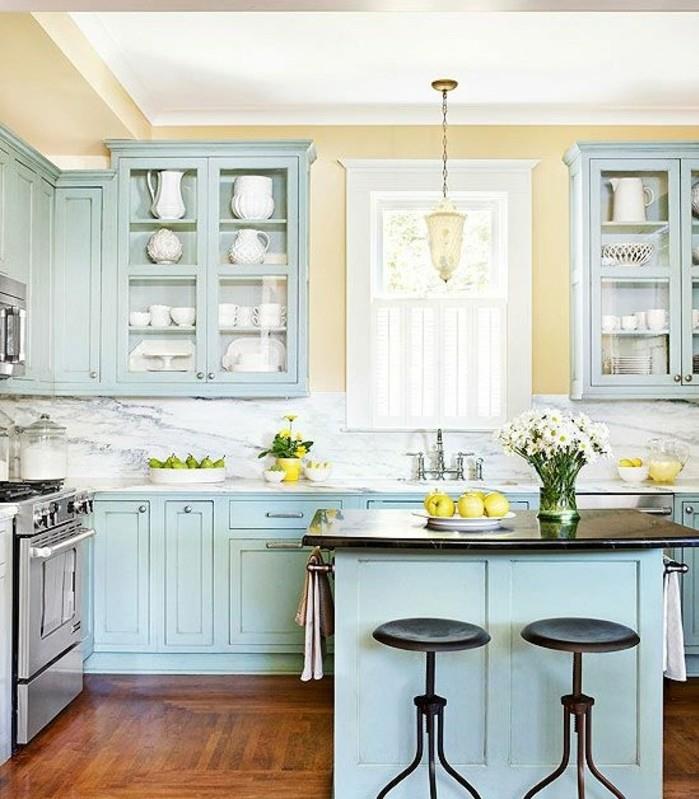 mutfak-boya-sarı-boya-mutfak-mobilya-mavi-rustik-mutfak-çok zarif