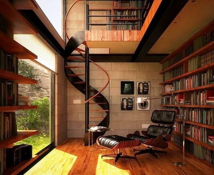 moderno-stopnišče-model-spiralno-stopnišče-v-črni barvi