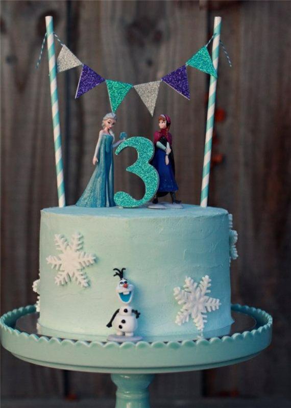 4-rojstnodnevna-torta-snežna kraljica-anna-elsa-olaf-torte-snežna kraljica-za-3 leta
