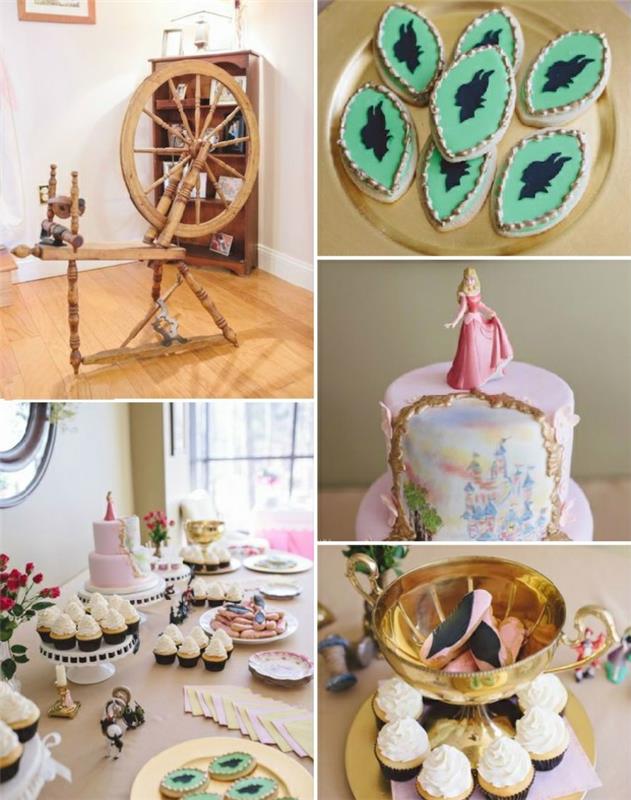 5-kendin yap-dekor-doğum günü-kek-teması-Disney-Aurora-belle