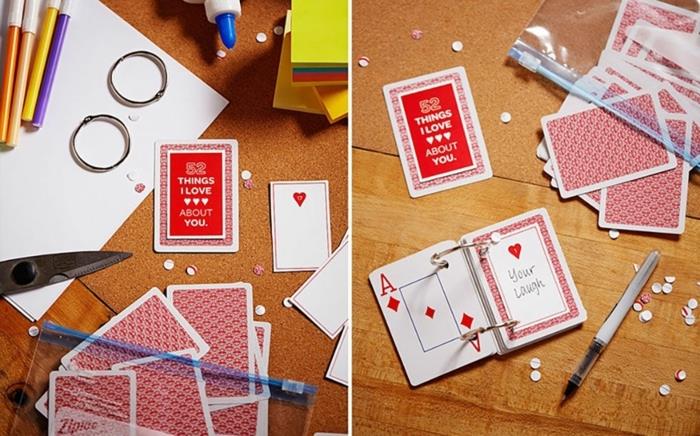 darilo za materinski dan, 52 stvari, ki so mi všeč pri tebi, igranje kart s prilagojenimi sporočili