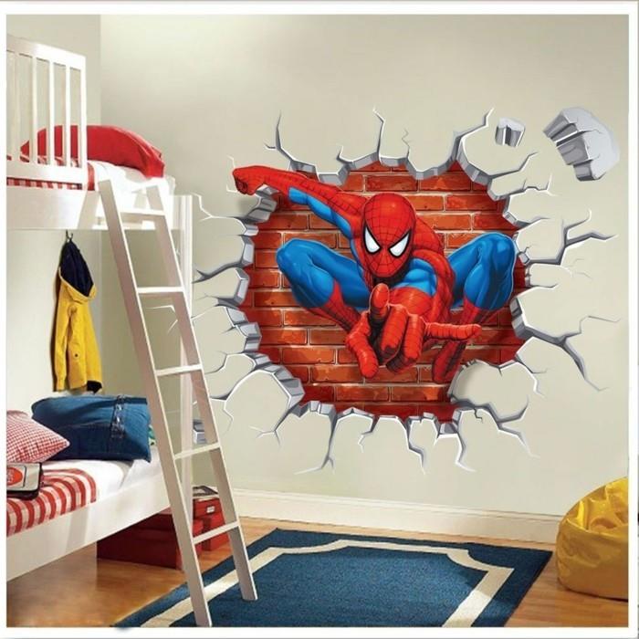labai originali idėja-3D-sienos lipdukas-voras-idealus pasiūlymas jūsų mažam berniukui