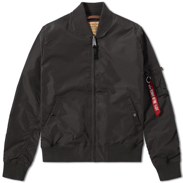 moški plašč bombažna jakna MA-1 TT Alpha Industries črna