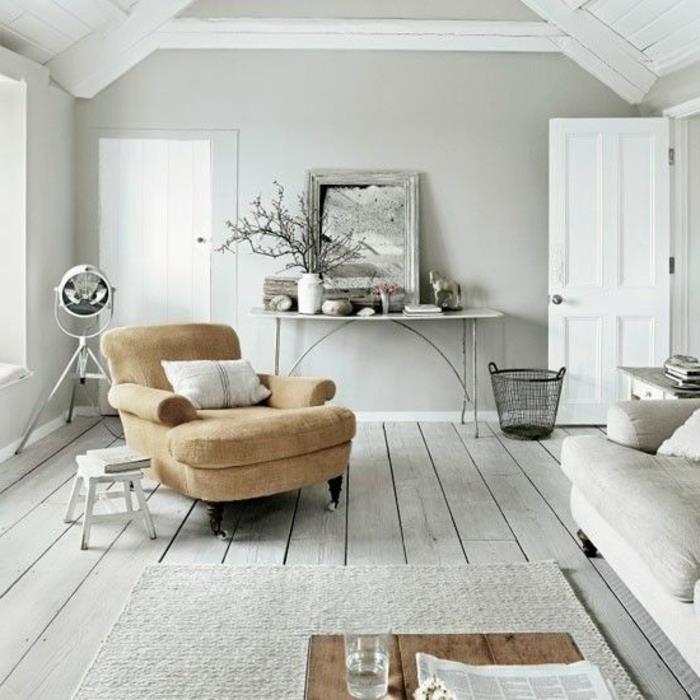 Apartma-lux-style-barve-dnevna soba karamel-bela-naglas-bež-fotelj