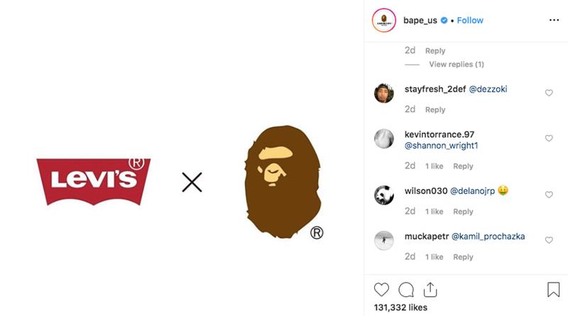 Nigo ve Levi's imzalı A Bathing Ape ortak bir Levi's X BAPE koleksiyonunu piyasaya sürüyor