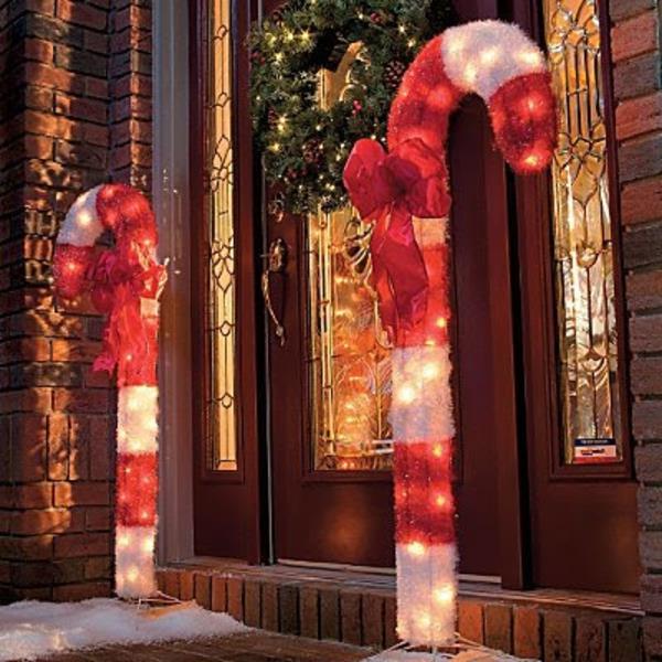 Candy Cane Outdoor Christmas Decor-Set 2-Izboljšave-spremenjena velikost