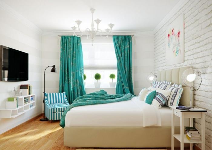 Yatak odası-akuamarin-dekorasyon-düzen