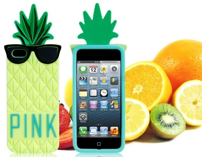 „Pink-pinapple-ananas-personalized-iphone-5s“ dėklas