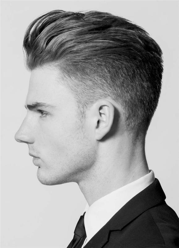 Frizura-kratka-moška-frizura-moška-srednja dolžina