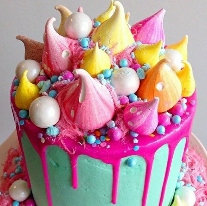 doğum günü-kek-dekorasyon-çocuk-disney-tarifi-doğum günü-kek-kız-1 yaşındaki-mavi-güzel-güzel