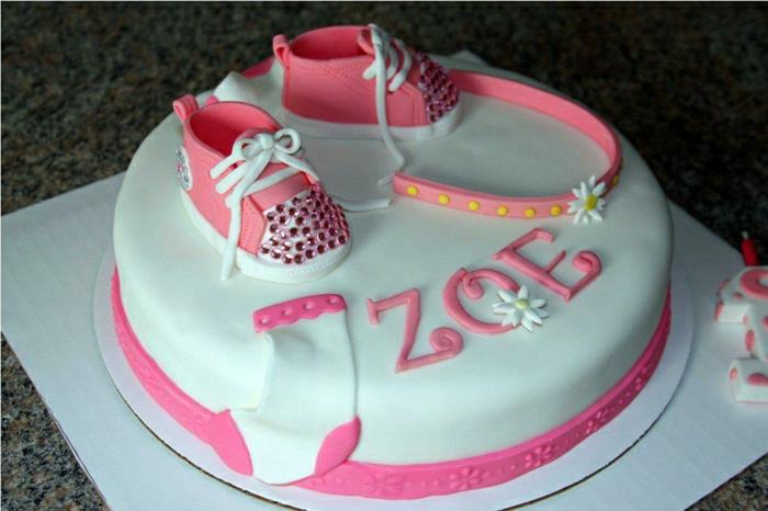 doğum günü-kek-dekorasyon-çocuk-disney-tarifi-doğum günü-kek-kız-1 yaşındaki-ayakkabı