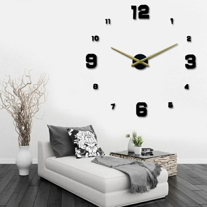 Sienų apdaila-atominis laikrodis-sieninis laikrodis-senelis-laikrodis-baltas
