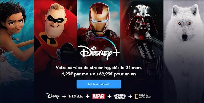 Disney Plus, ki ga v Franciji pričakujejo 24. marca, razkriva celoten katalog filmov in serij