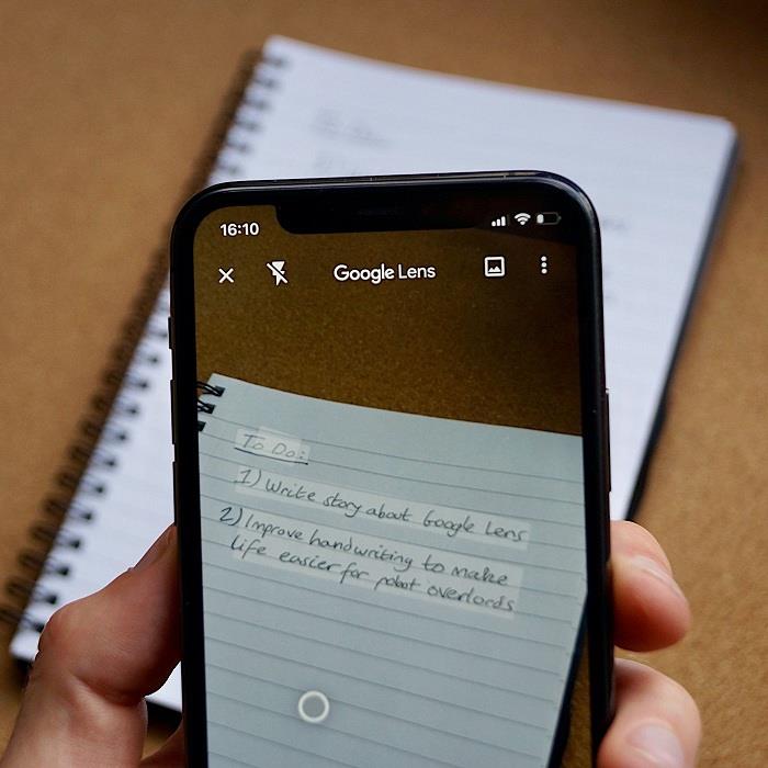 tele-çalışma: Artık, Google Lens'in yeni kopyala yapıştır işleviyle bilgisayarınıza el yazısı metin gönderebilirsiniz.