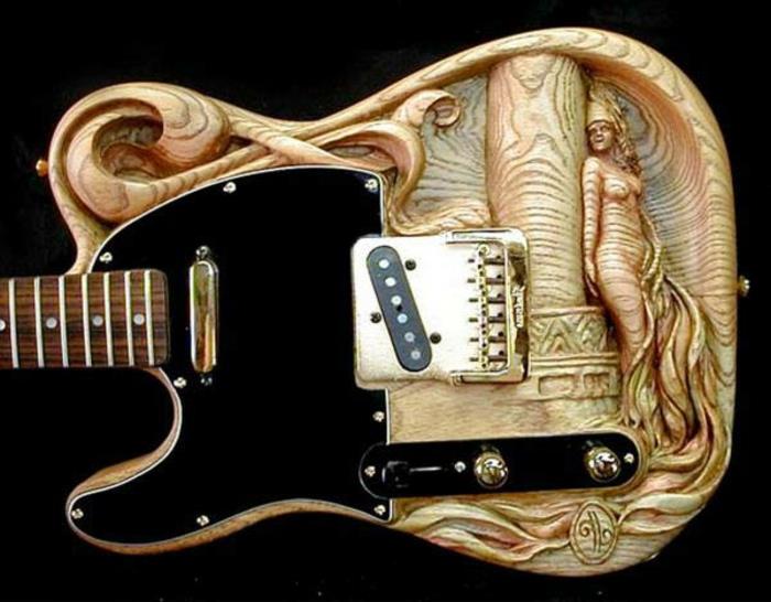 Guitar-by-Doug-Rowell-woodcarving-DIY