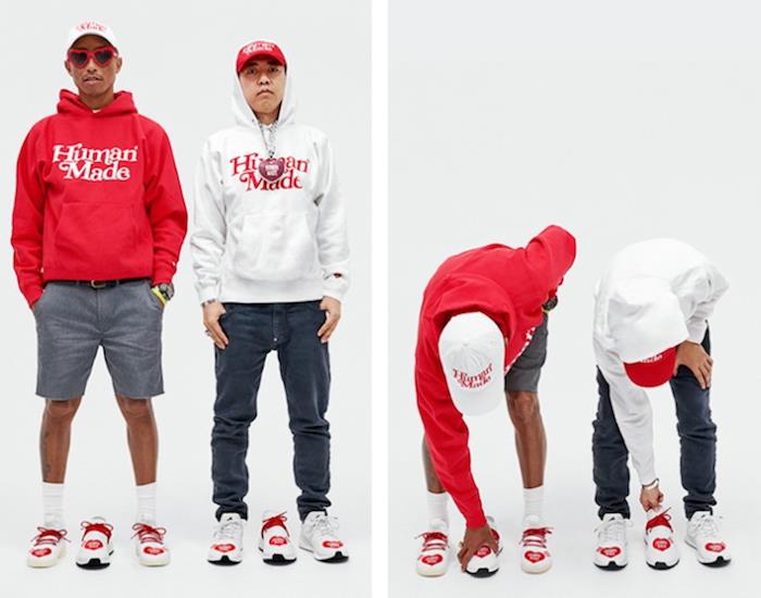 Pharrell Williams ponovno obišče svoje Solar Hu, Tennis Hu in NMD Hu za kapsulo s svojim prijateljem Nigo, Human Made Adidas
