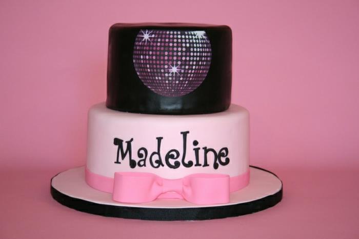 Çocuk temalı-doğum günü-dekorasyon-fikri-doğum günü-kek-kız-madéline-müziği seven-kız