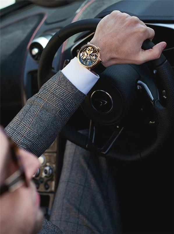 Idea-outfit-fossil-rose-gold-watch-calendar-men-pretty-custom