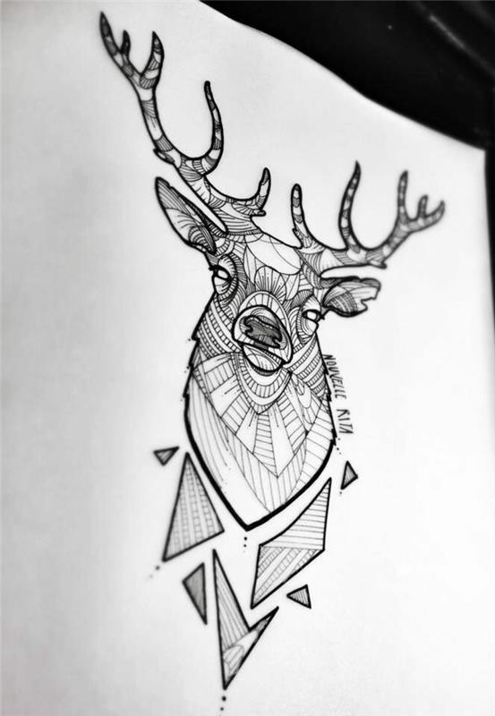 Simbol-tetovaža-simbol-tetovaža-tetovaža-slavni-geometrijski-jelen