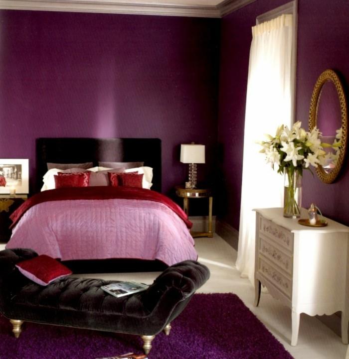 Graži spalva-idėja-suaugusiam-miegamajam-per šalta-interjero apdaila-violetinė