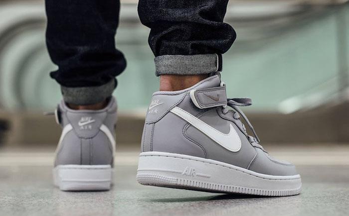 nike air force 1 retro pilki aukštakulniai vyriški sportbačiai