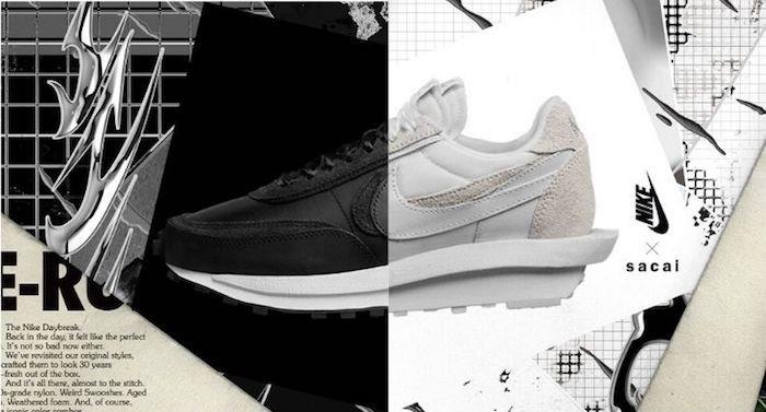 Chitose Abe'nin Nike Waffle Sacai LDV spor ayakkabısı 2020'de monokrom renklerde geri dönüyor