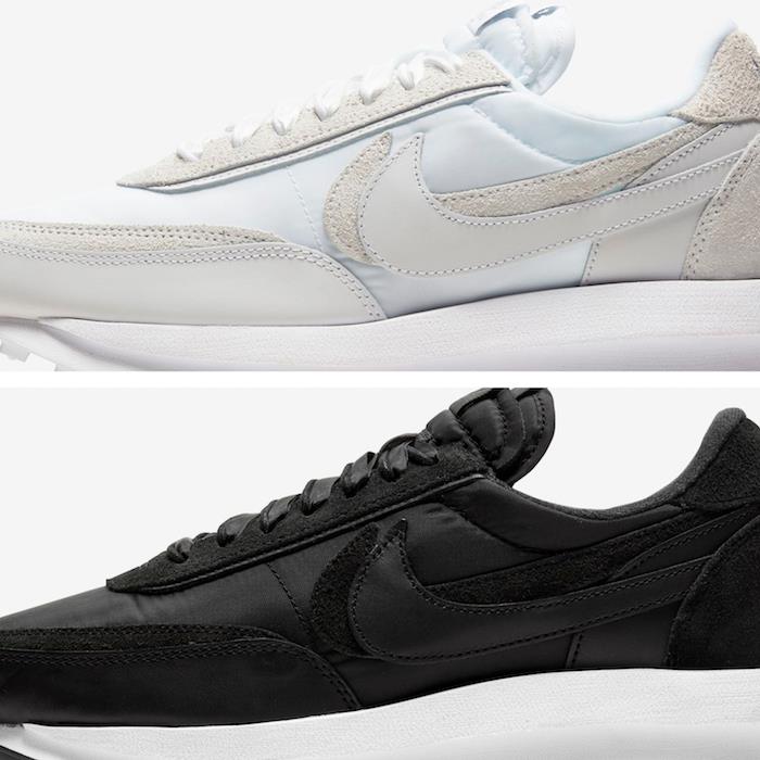 Nike Sacai LDV Waffle beyaz ayakkabı, beyaz ve siyah renkleriyle geri döndü