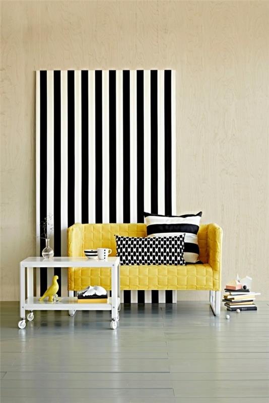 Nordijski dnevi-ikea-kavč-rumeno-moderno