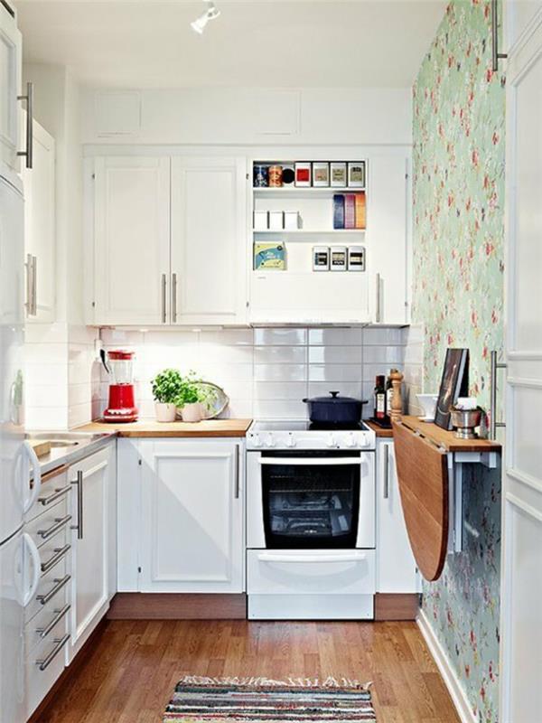 Valgomasis ir virtuvė-išplanavimas-sulankstomas-virtuvė-stalas-balta-virtuvė