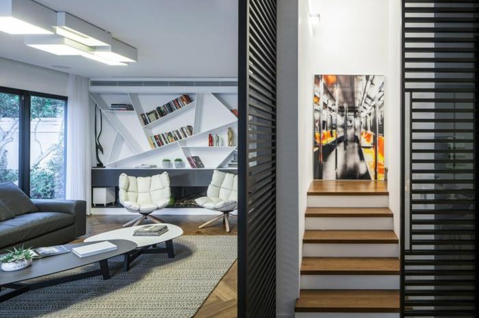 Svetainė-kilimas-modernus-šiuolaikinis-gyvenamasis kambarys-puiki idėja