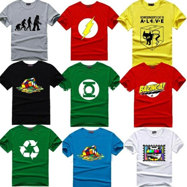 The-Big-Bang-Theory-T-shirt-Sheldon-Cooper-süper-kahraman-yazı tipi-yeşil-fener-fikir-hediye