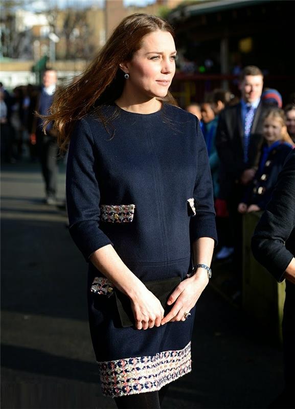 A-tekoča-naravnost-elegantna-in-elegantna-obleka-ženska-moda-kate-middleton