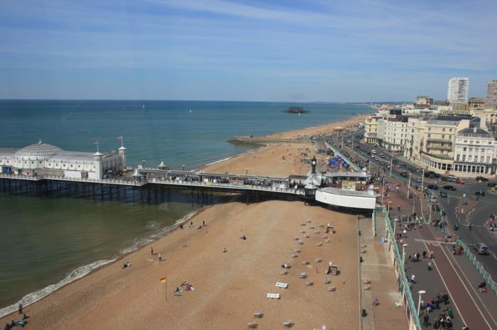 Brighton-İngiltere'de Tatiller-gevşetiyor