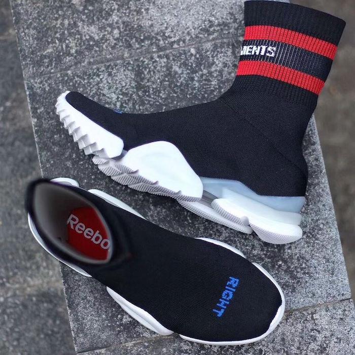 kje najti oblačila X Reebok Sock Runner na fotografijah trendovskih moških čevljev in nogavic