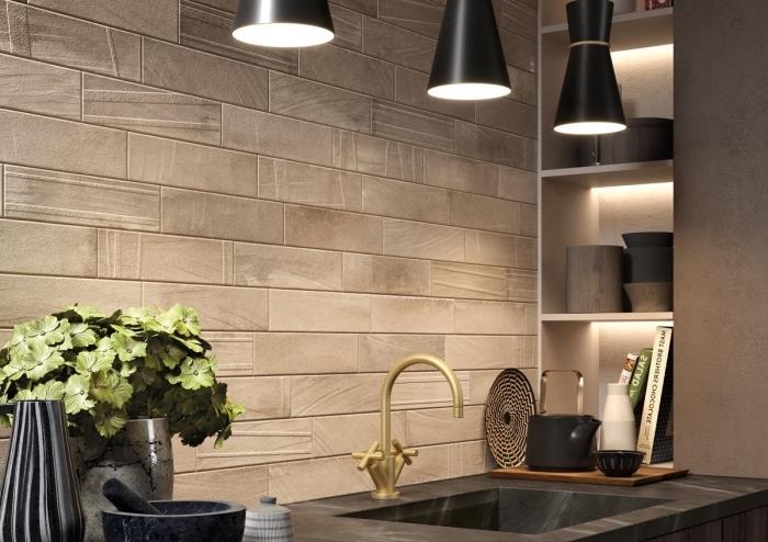 modern moda mutfak düzeni ipuçları, iç dekoratif duvar paneli efektinde örnek duvar kaplaması
