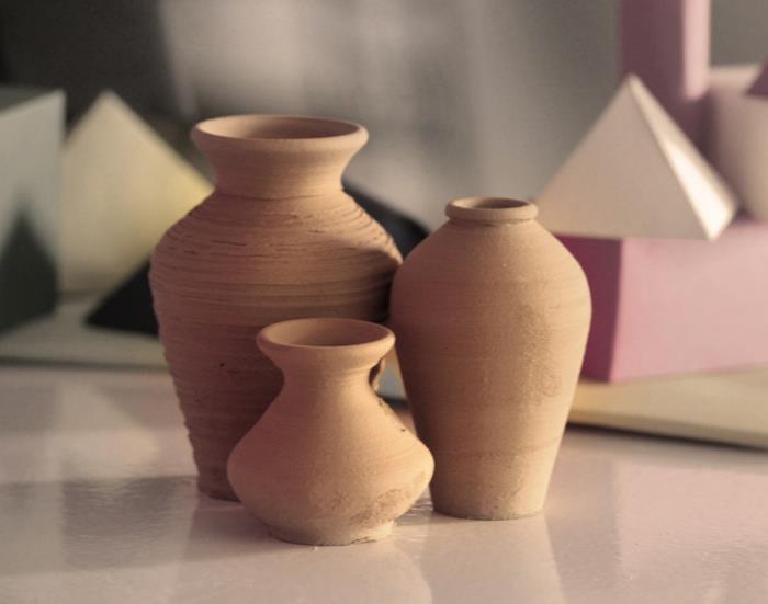 Kūrybinė veikla rankinė veikla atgal į mokyklą keramika gaminant vazas