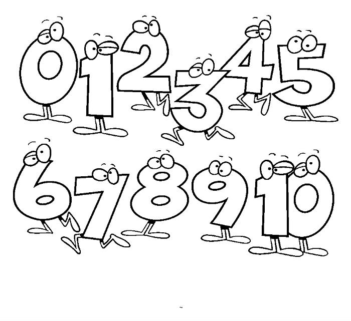 edukacinis spalvinimo puslapis, skirtas vaikams mokyti skaičių, spalvinimo paveikslėlis vaikams su skaičiais