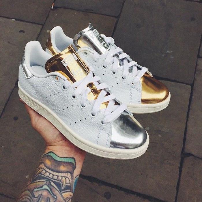 adidas-stan-smith-mens-cheap-limited-series-white-silver-gold-leather-hipster-kedai-adidas