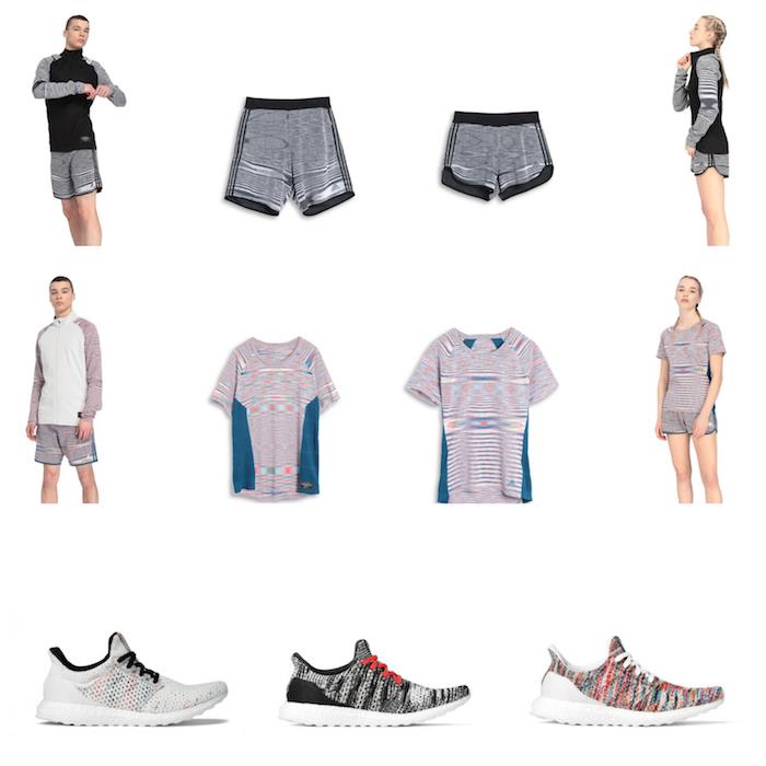 Adidas X Missoni z vrsto majic, kratkih hlač in čevljev ultra Boost, namenjenih teku