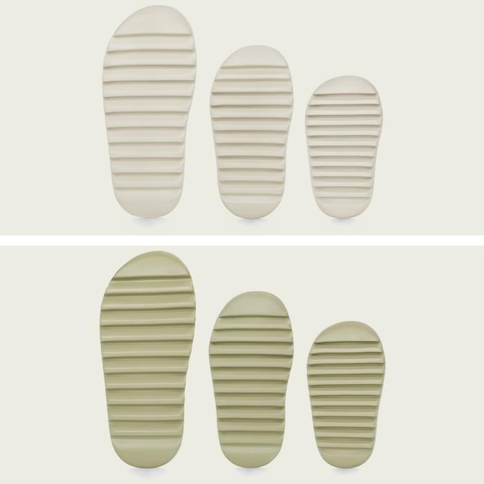 Adidas ve Kanye West, Desert Sand, Bone ve Resin renklerinde mevcut olan Yeezy Slide slaytını tanıttı