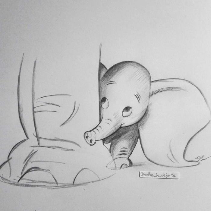 Mažasis dramblys, besislepiantis už motinos kojų Dažymo puslapiai Motinos dienos spalvinimo puslapiai