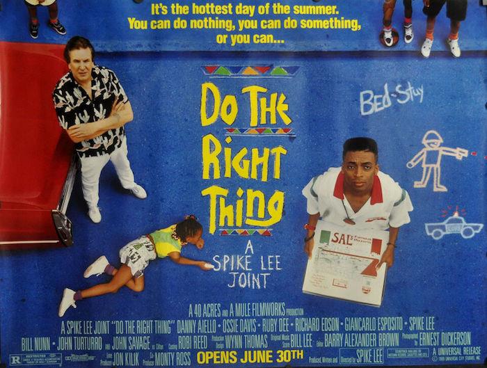 spike lee naredi pravo stvar, filmski plakat, izdan leta 1990, ki ponazarja spopad proti donaldu trumpu po oskarjih 2019