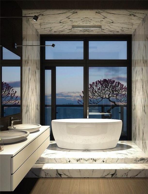 Modern banyo düzeni