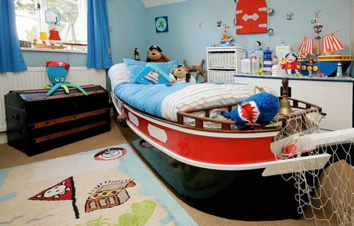 otroška-spalnica-shranjevanje-igračka-čoln-spalnica