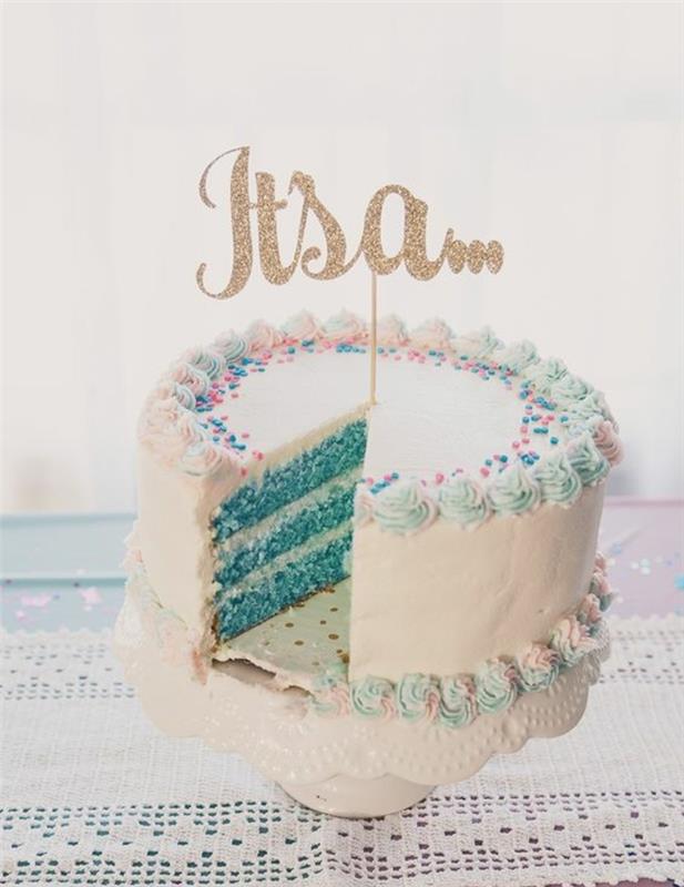 Torta za objavo dekleta