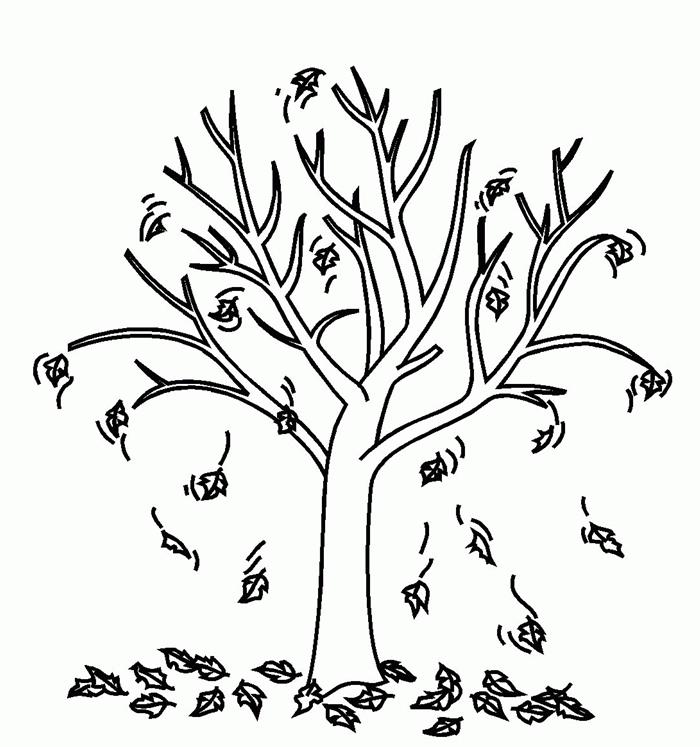 rudens medžio juodai baltos piešimo detalės paprastas spalvinimas vaikams spalvinimo puslapis gamtos tema rudens lapai