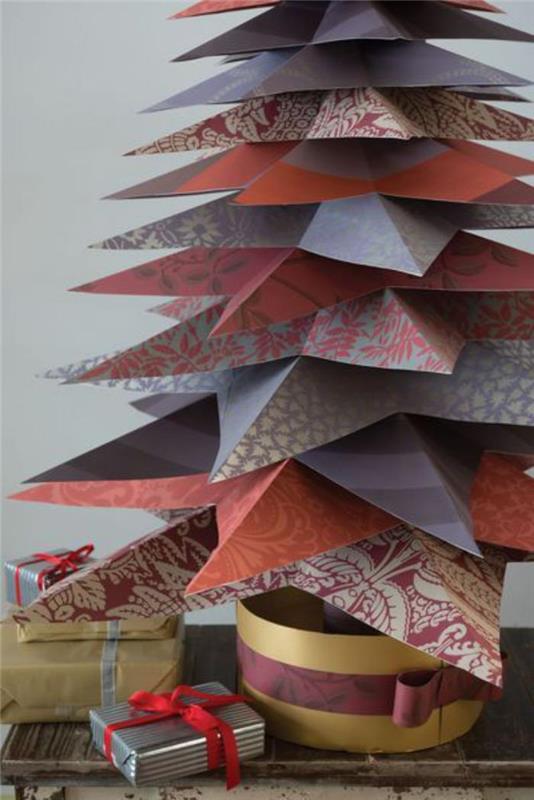 božično drevo-iz papirja